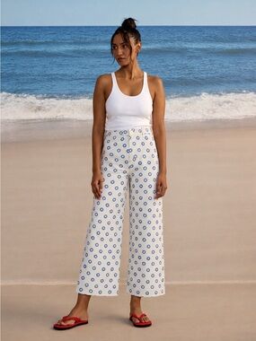 SZ BlockPrints Disco Pants in Daffodil Print Sz Small NWOT